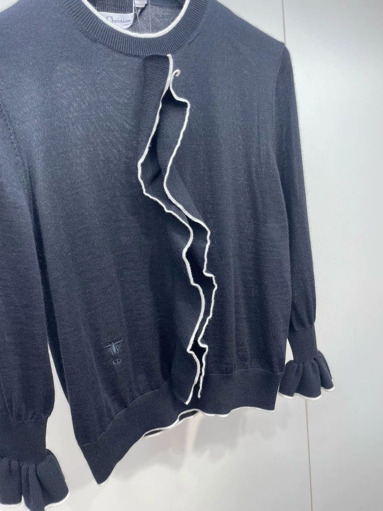 Dior Dior Ruffled Long Sleeve Top- DMC Size US S / EU 44-46 / 1 - 5 Thumbnail