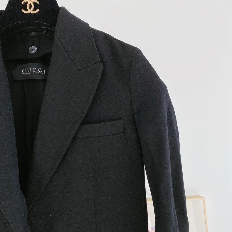 Gucci Gucci Black Wool Coat Size 36- DMC Size US S / EU 44-46 / 1 - 3 Thumbnail