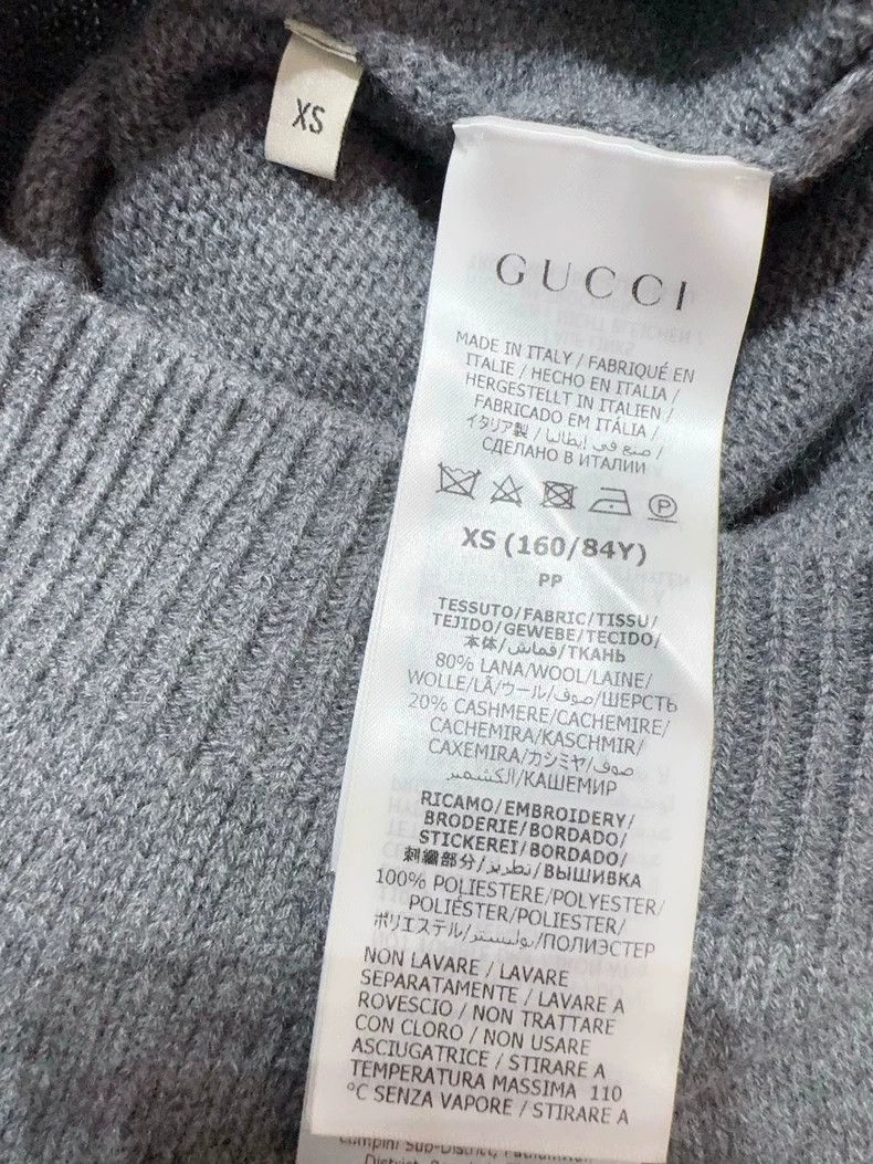 Gucci New Gucci Embroidered Logo Sweater- DMC Size US XS / EU 42 / 0 - 5 Thumbnail