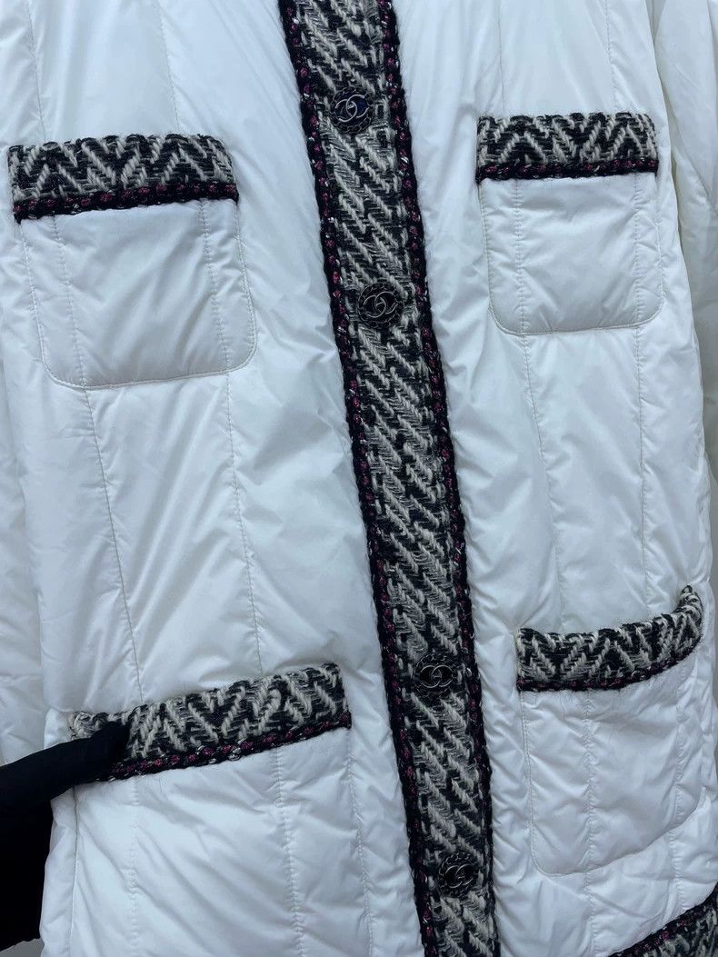 Chanel CHANEL White Cotton Jacket with Pockets- DMC Size US M / EU 48-50 / 2 - 5 Thumbnail