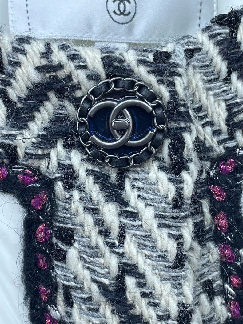 Chanel CHANEL White Cotton Jacket with Pockets- DMC Size US M / EU 48-50 / 2 - 4 Thumbnail