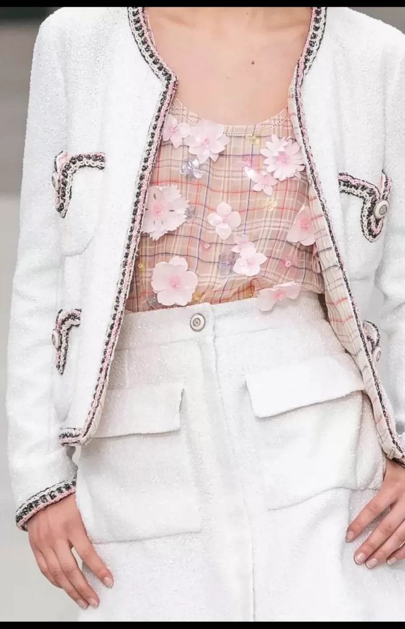 Chanel Chanel Pink Floral Design Sleeveless Top- DMC Size US S / EU 44-46 / 1 - 8 Thumbnail