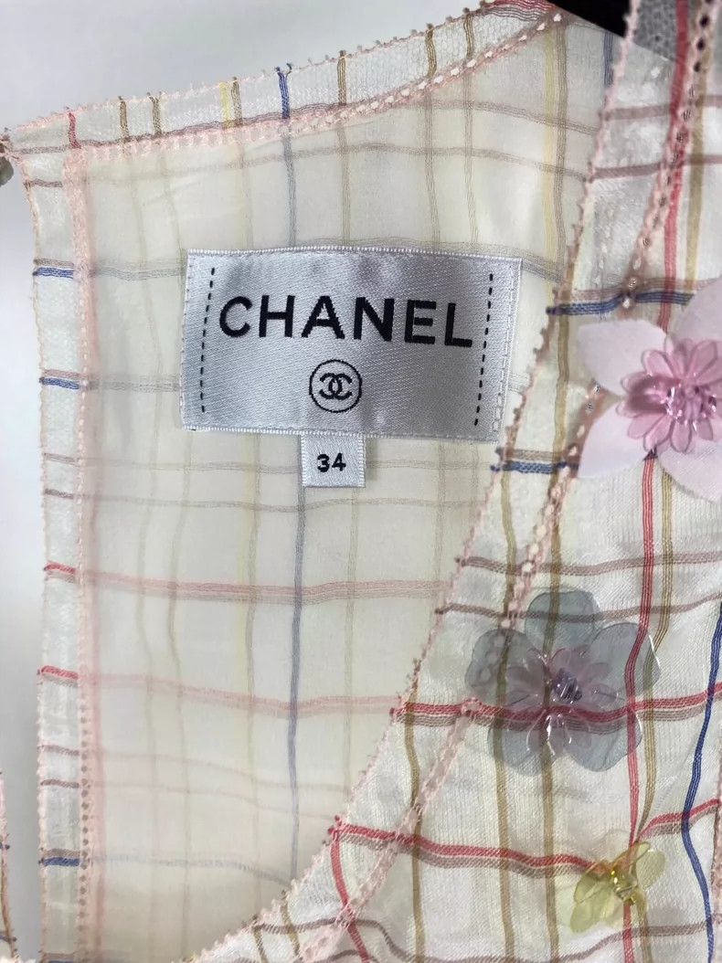 Chanel Chanel Pink Floral Design Sleeveless Top- DMC Size US S / EU 44-46 / 1 - 5 Thumbnail