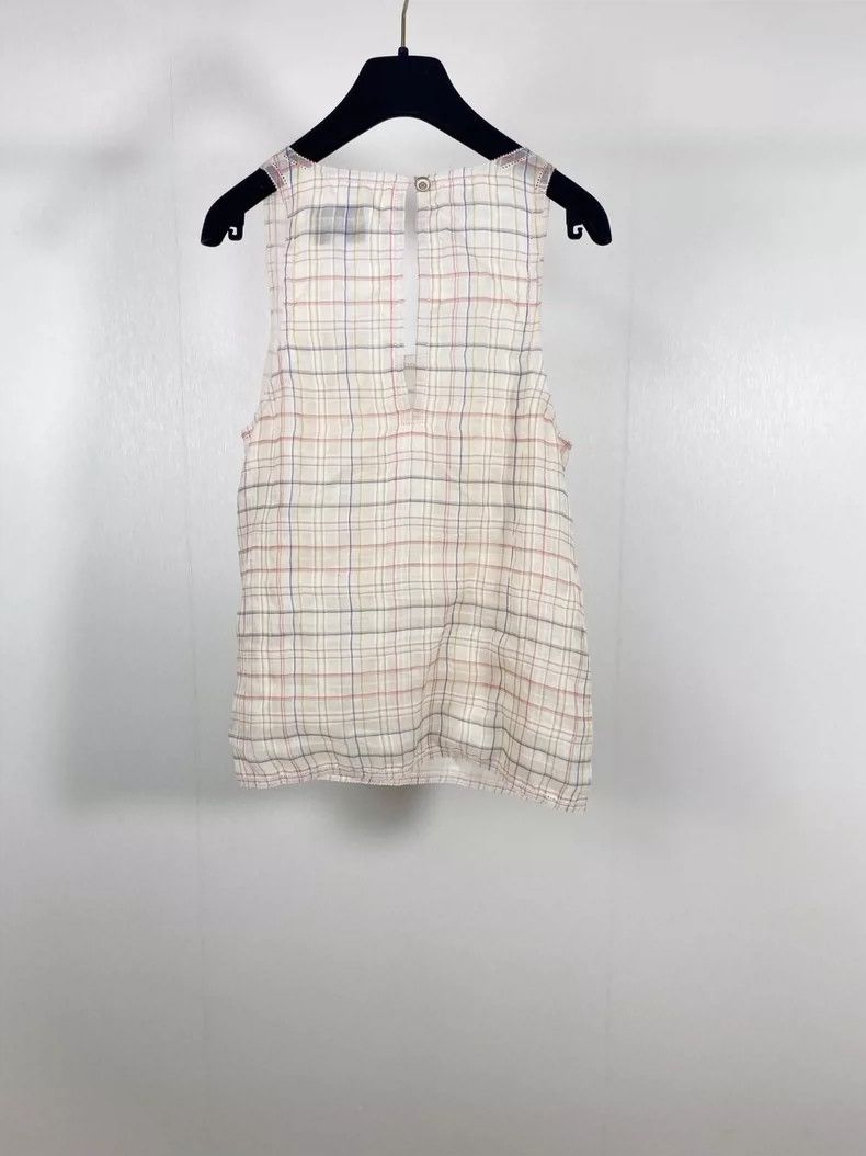 Chanel Chanel Pink Floral Design Sleeveless Top- DMC Size US S / EU 44-46 / 1 - 2 Thumbnail