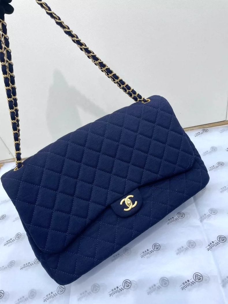 Chanel Chanel Navy Quilted Chain Bag- DMC Size ONE SIZE - 2 Thumbnail