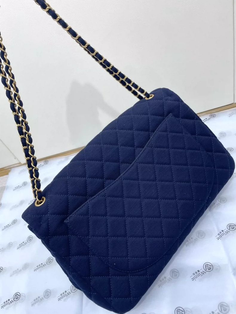 Chanel Chanel Navy Quilted Chain Bag- DMC Size ONE SIZE - 3 Thumbnail