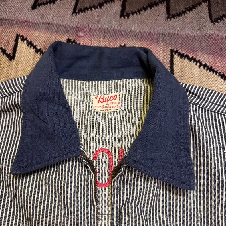 The Real McCoy's Buco Workwear Railway Jacket Striped Design- DMC Size US L / EU 52-54 / 3 - 3 Thumbnail