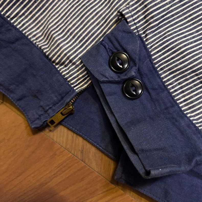 The Real McCoy's Buco Workwear Railway Jacket Striped Design- DMC Size US L / EU 52-54 / 3 - 7 Thumbnail