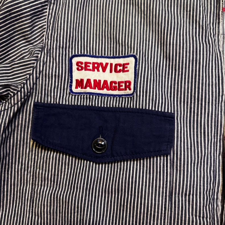 The Real McCoy's Buco Workwear Railway Jacket Striped Design- DMC Size US L / EU 52-54 / 3 - 5 Thumbnail