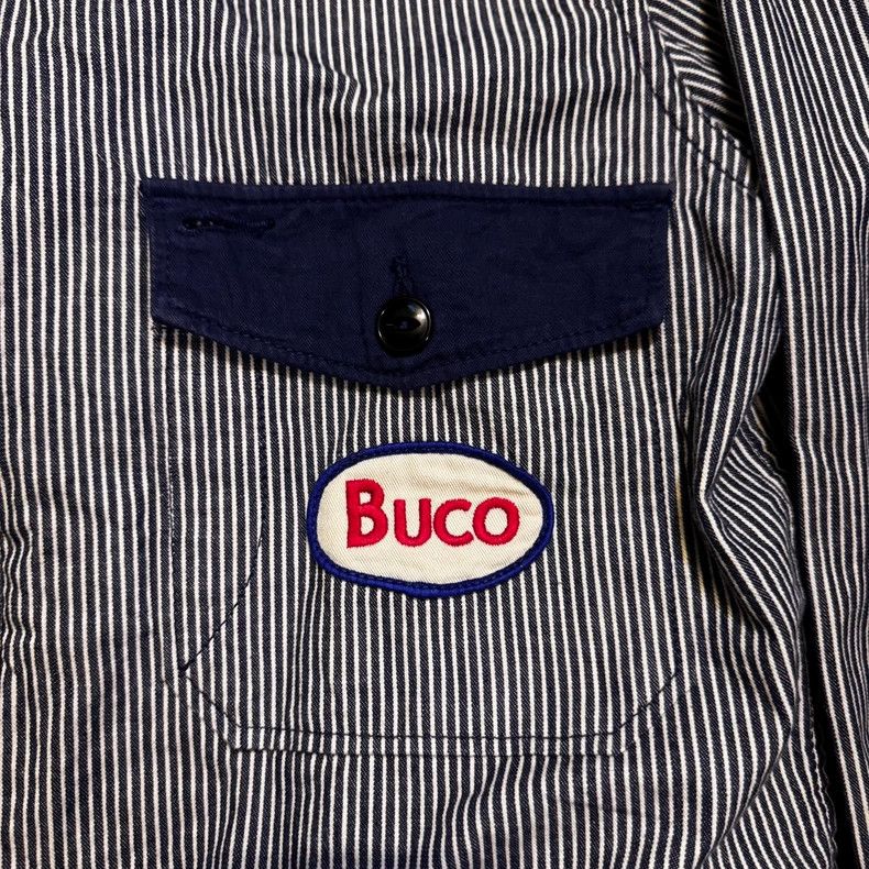 The Real McCoy's Buco Workwear Railway Jacket Striped Design- DMC Size US L / EU 52-54 / 3 - 6 Thumbnail