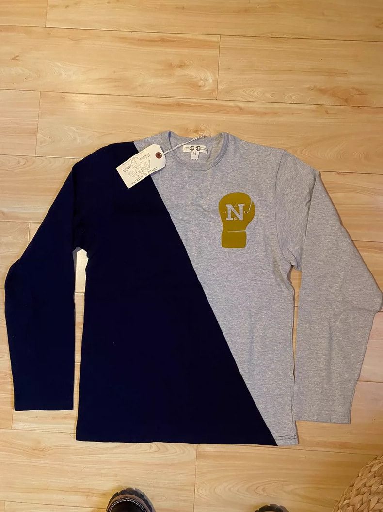 The Real McCoy's Long Sleeve Boxing Training Shirt in Blue and Gray- DMC Size US M / EU 48-50 / 2 - 2 Thumbnail