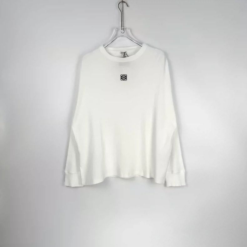 Loewe Loewe White Long Sleeve Embroidered T-Shirt- DMC Size US M / EU 48-50 / 2 - 3 Thumbnail