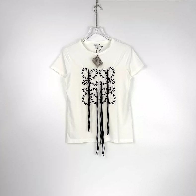 Loewe Loewe White Short Sleeve T-shirt with Logo- DMC Size US XS / EU 42 / 0 - 3 Thumbnail