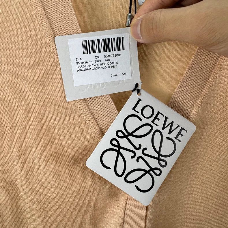 Loewe Loewe Orange Logo Wool Cardigan with Tags- DMC Size US S / EU 44-46 / 1 - 7 Thumbnail