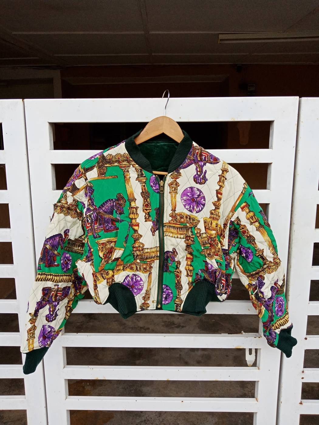 Japanese Brand Monogram Spell Out Full Print Reversible Velvet Silk Size US M / EU 48-50 / 2 - 1 Thumbnail