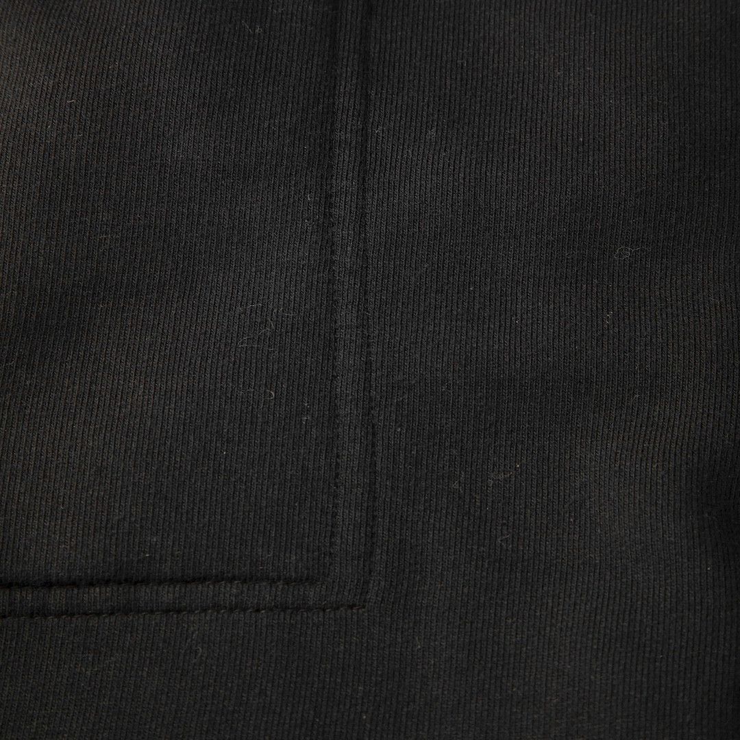 Rick Owens Black Drop Crotch Cropped Joggers Size 28" / US 6 / IT 42 - 3 Thumbnail