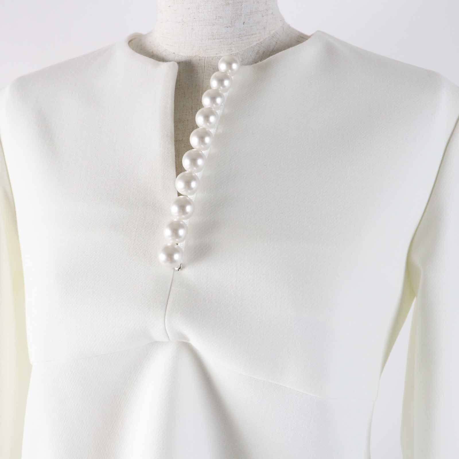 Other Other YOKO CHAN YCB-923-355 Polyester Rayon Faux Pearl Top Others Tops YCB-923-355 Size ONE SIZE - 2 Thumbnail