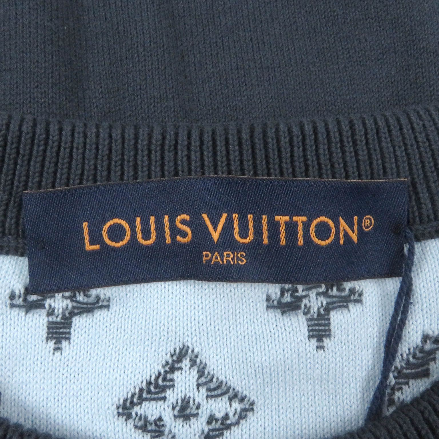 Louis Vuitton Louis Vuitton Louis Vuitton Monogram Gradient Cotton Sweater Cotton Tops 1AFAPP Size ONE SIZE - 4 Thumbnail