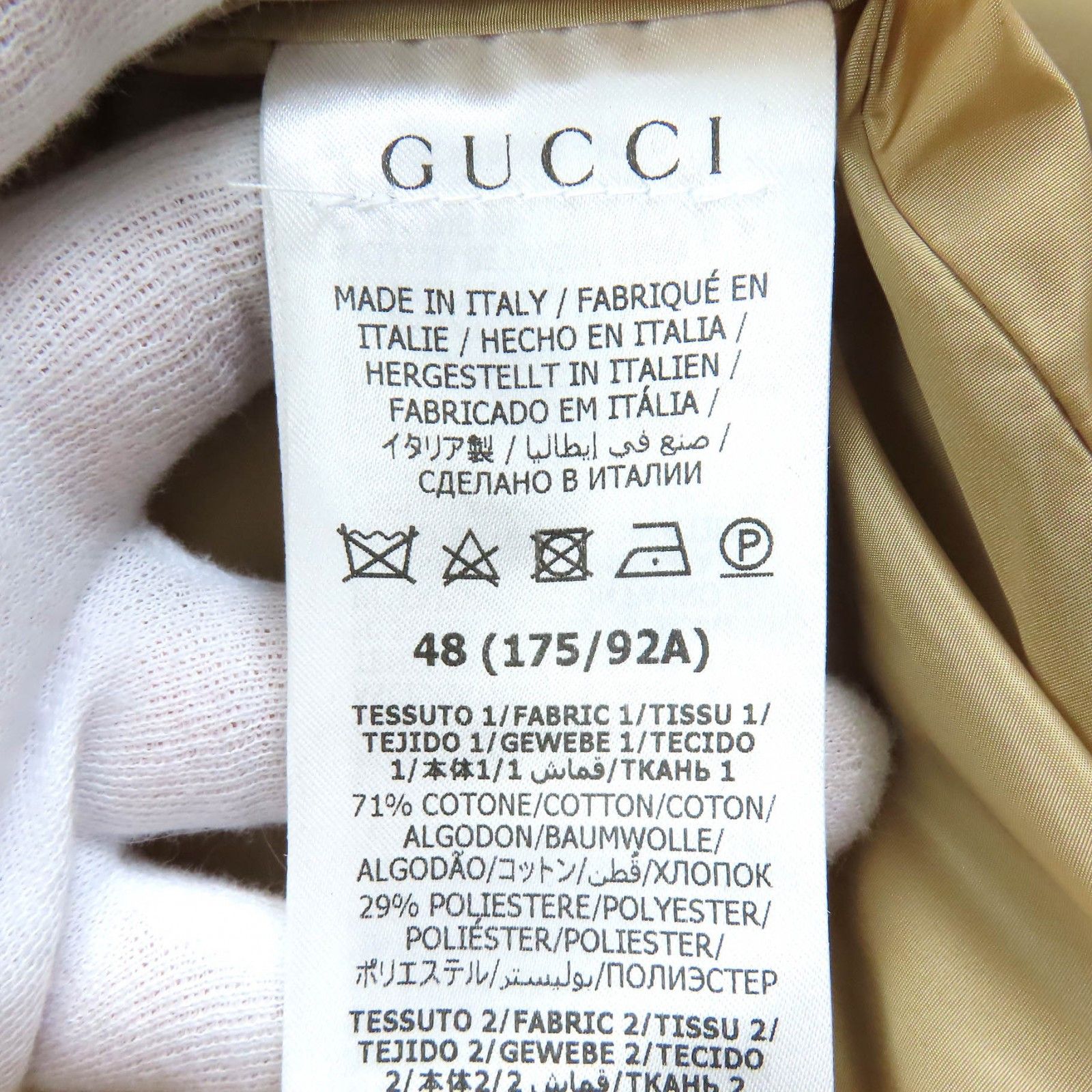Gucci Gucci Gucci GG canvas cotton polyester down jacket Cotton Outerwear 715535 Size ONE SIZE - 8 Thumbnail