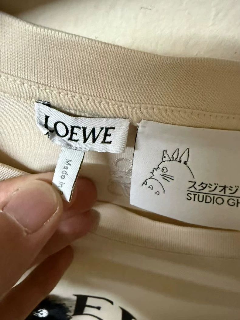 Loewe Loewe Totoro Collaboration Brown Logo Short Sleeve- DMC Size US M / EU 48-50 / 2 - 3 Thumbnail