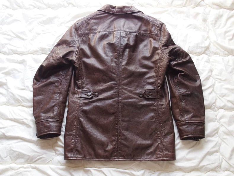 The Real McCoy's Joe McCoy Buffalo Leather Half Coat- DMC Size US L / EU 52-54 / 3 - 2 Thumbnail