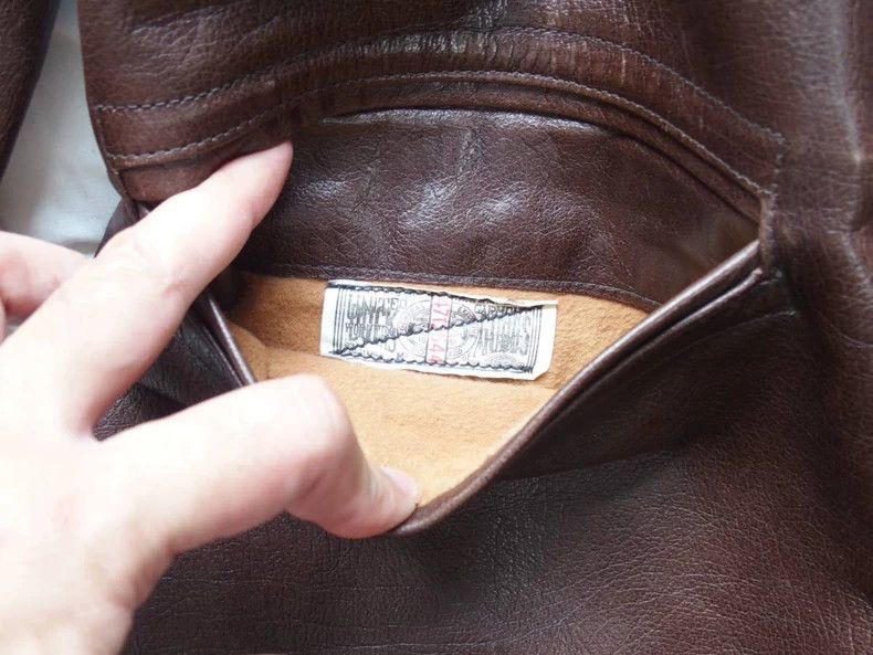 The Real McCoy's Joe McCoy Buffalo Leather Half Coat- DMC Size US L / EU 52-54 / 3 - 7 Thumbnail