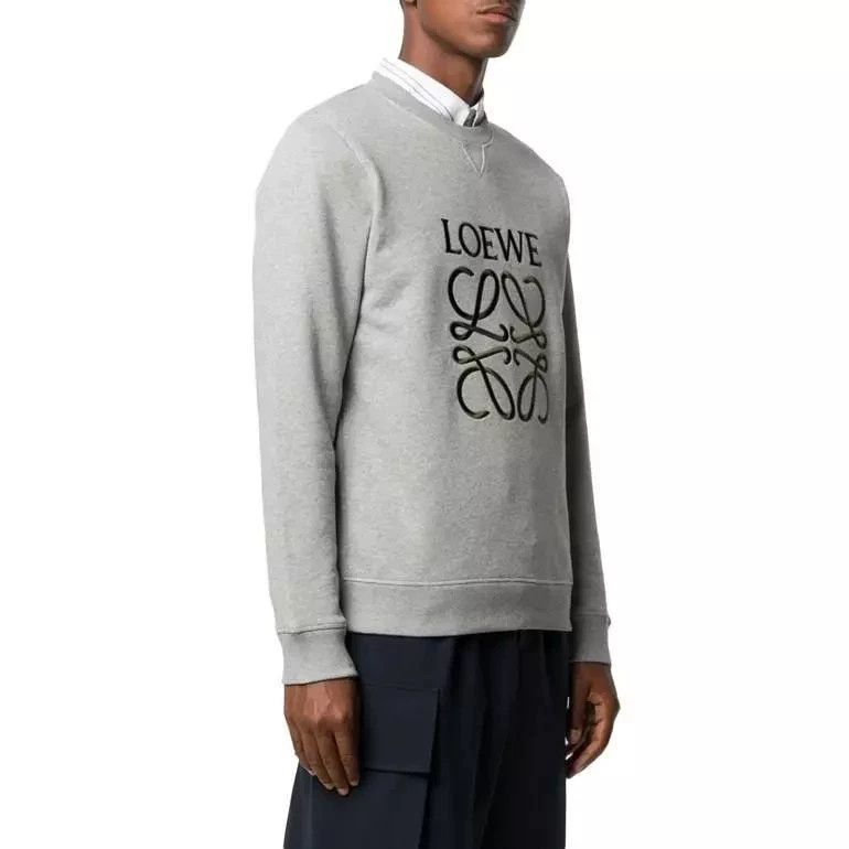 Loewe LOEWE Gray Sweatshirt with Logo Design- DMC Size US L / EU 52-54 / 3 - 6 Thumbnail