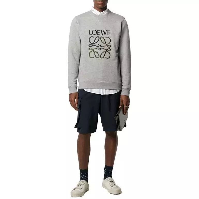 Loewe LOEWE Gray Sweatshirt with Logo Design- DMC Size US L / EU 52-54 / 3 - 3 Thumbnail