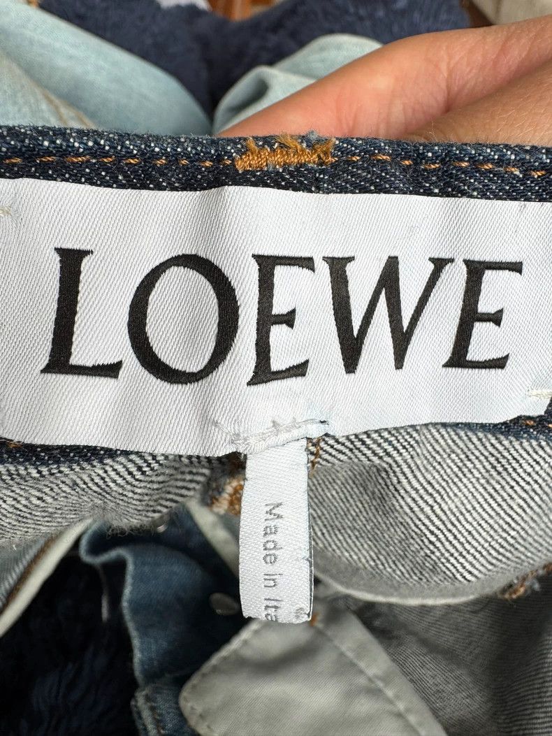 Loewe Loewe Denim Pants with Two-Tone Design- DMC Size US 34 / EU 50 - 3 Thumbnail