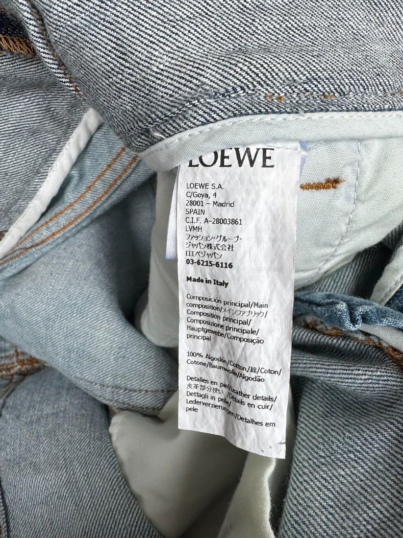 Loewe Loewe Denim Pants with Two-Tone Design- DMC Size US 34 / EU 50 - 4 Thumbnail