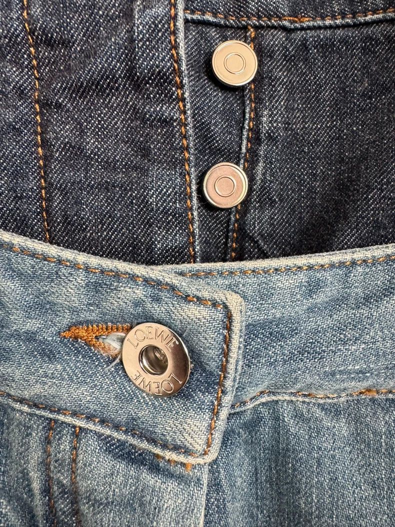 Loewe Loewe Denim Pants with Two-Tone Design- DMC Size US 34 / EU 50 - 6 Thumbnail