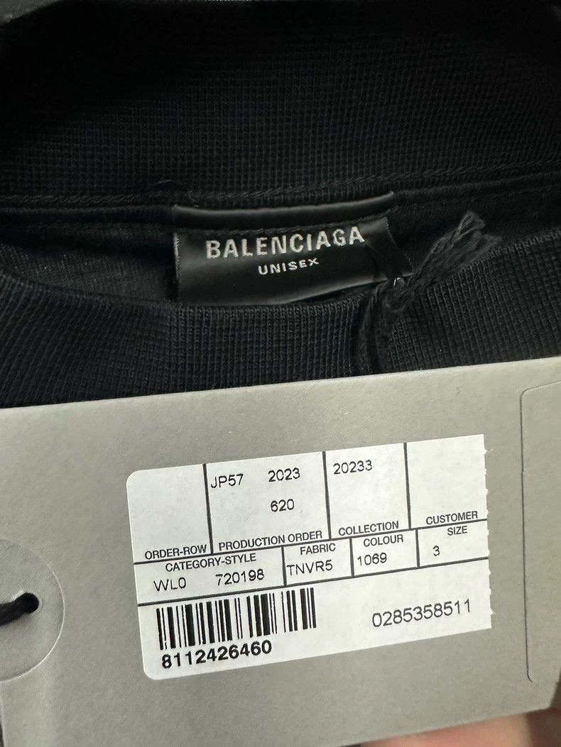 Balenciaga Balenciaga Embroidered Logo Short Sleeve T-Shirt- DMC Size US M / EU 48-50 / 2 - 4 Thumbnail