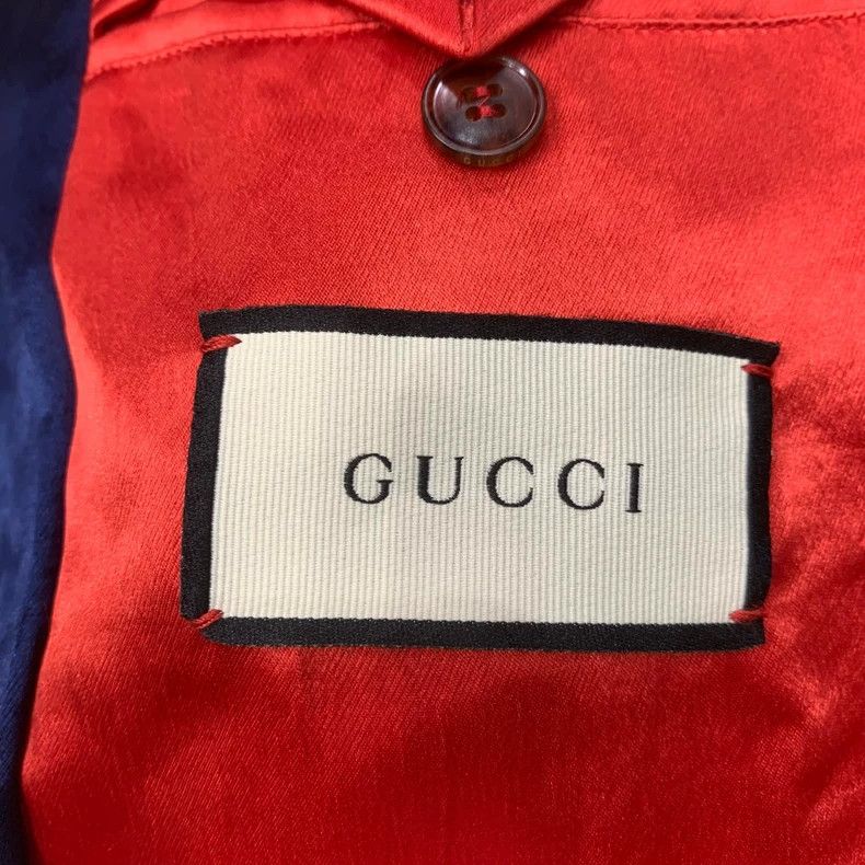 Gucci Gucci Blue Red Lightning Silk Jacket- DMC Size US M / EU 48-50 / 2 - 4 Thumbnail