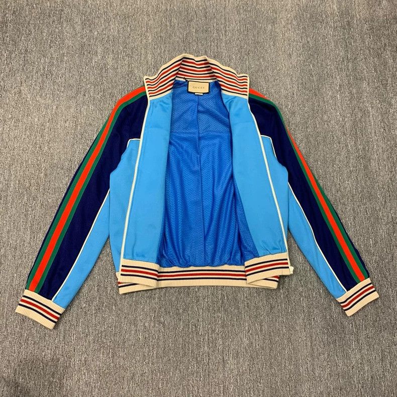 Gucci Gucci Blue Side Stripe Logo Jacket- DMC Size US L / EU 52-54 / 3 - 3 Thumbnail