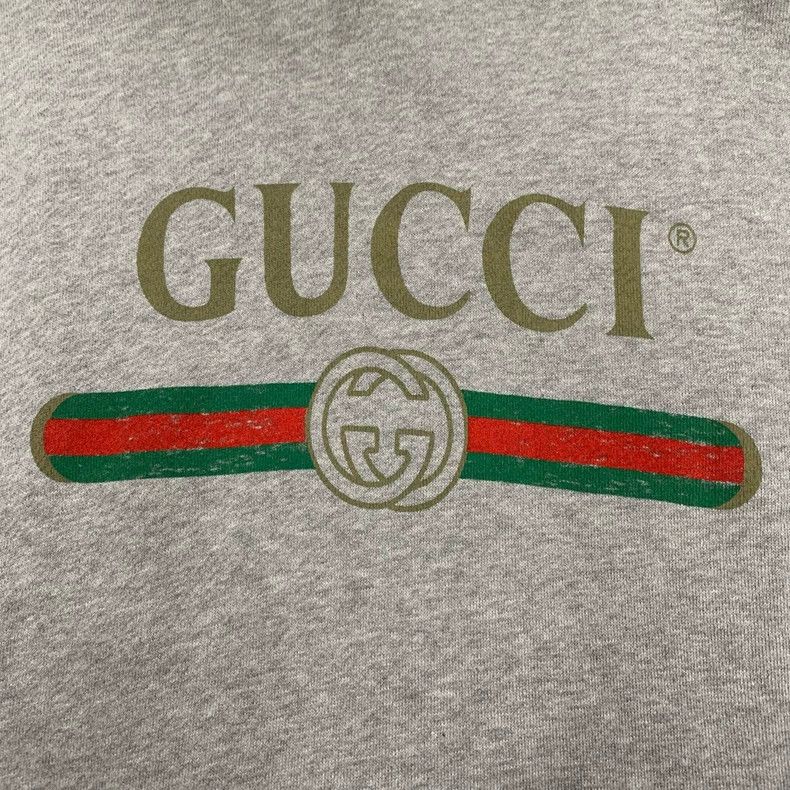 Gucci Gray Gucci Logo Hoodie Sweatshirt- DMC Size US M / EU 48-50 / 2 - 3 Thumbnail