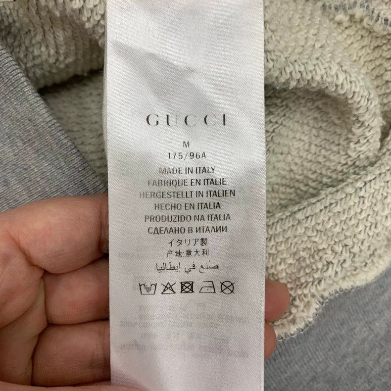 Gucci Gray Gucci Logo Hoodie Sweatshirt- DMC Size US M / EU 48-50 / 2 - 8 Thumbnail