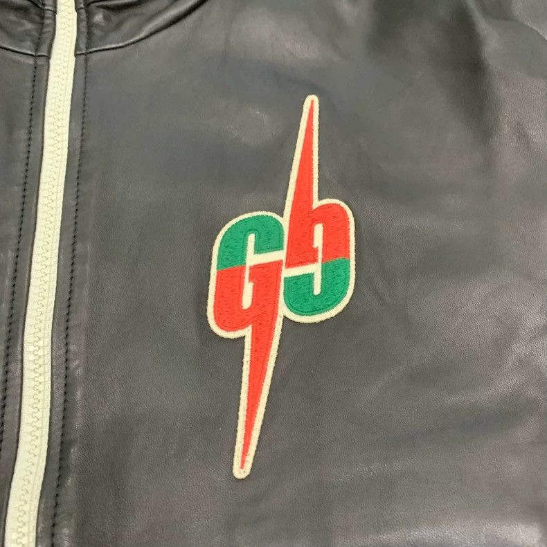 Gucci Gucci Double G Leather Jacket with color accents- DMC Size US L / EU 52-54 / 3 - 6 Thumbnail
