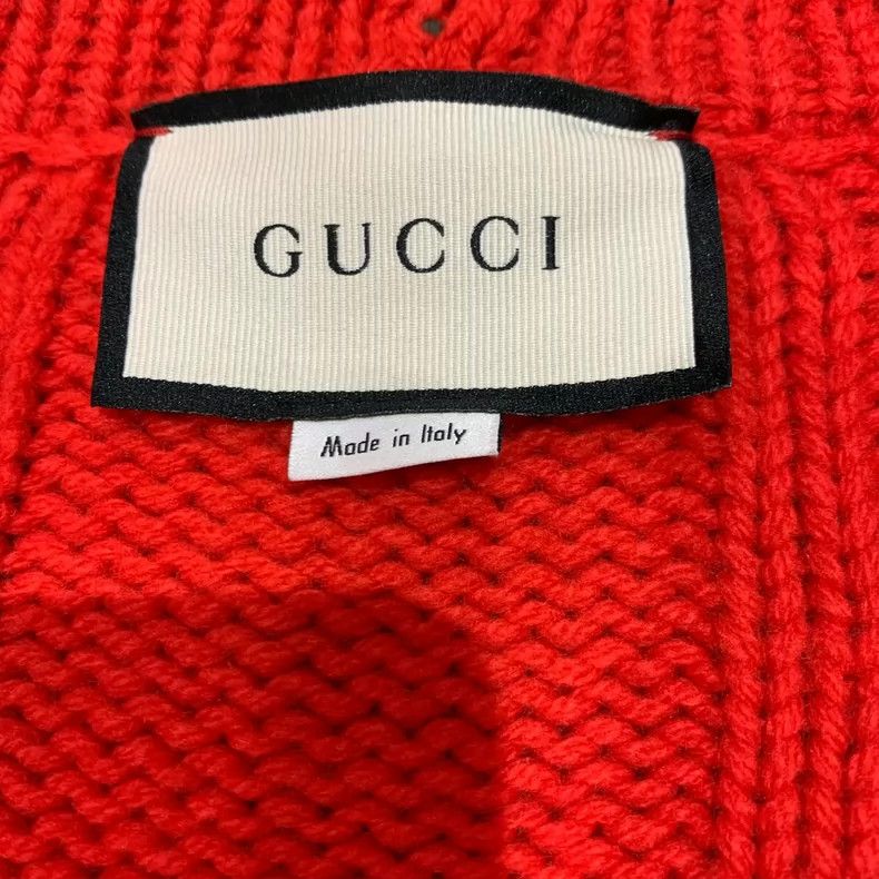 Gucci Gucci Red Knitted Cardigan with Stripes- DMC Size US S / EU 44-46 / 1 - 6 Thumbnail