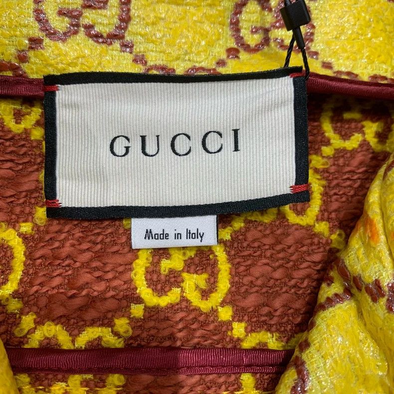 Gucci Gucci Yellow GG Print Coat with Tags- DMC Size US S / EU 44-46 / 1 - 6 Thumbnail