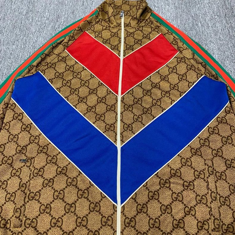 Gucci Gucci Red Blue Patterned Jacket Size M- DMC Size US M / EU 48-50 / 2 - 6 Thumbnail