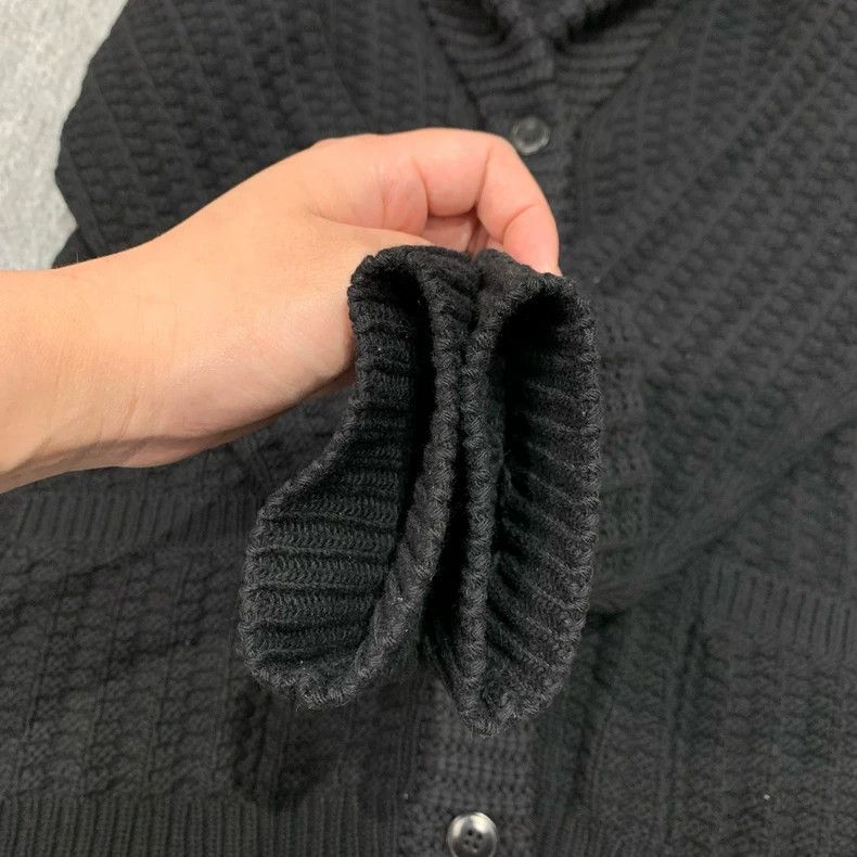 Prada Prada Black Wool Knit Cardigan Sweater- DMC Size US L / EU 52-54 / 3 - 6 Thumbnail