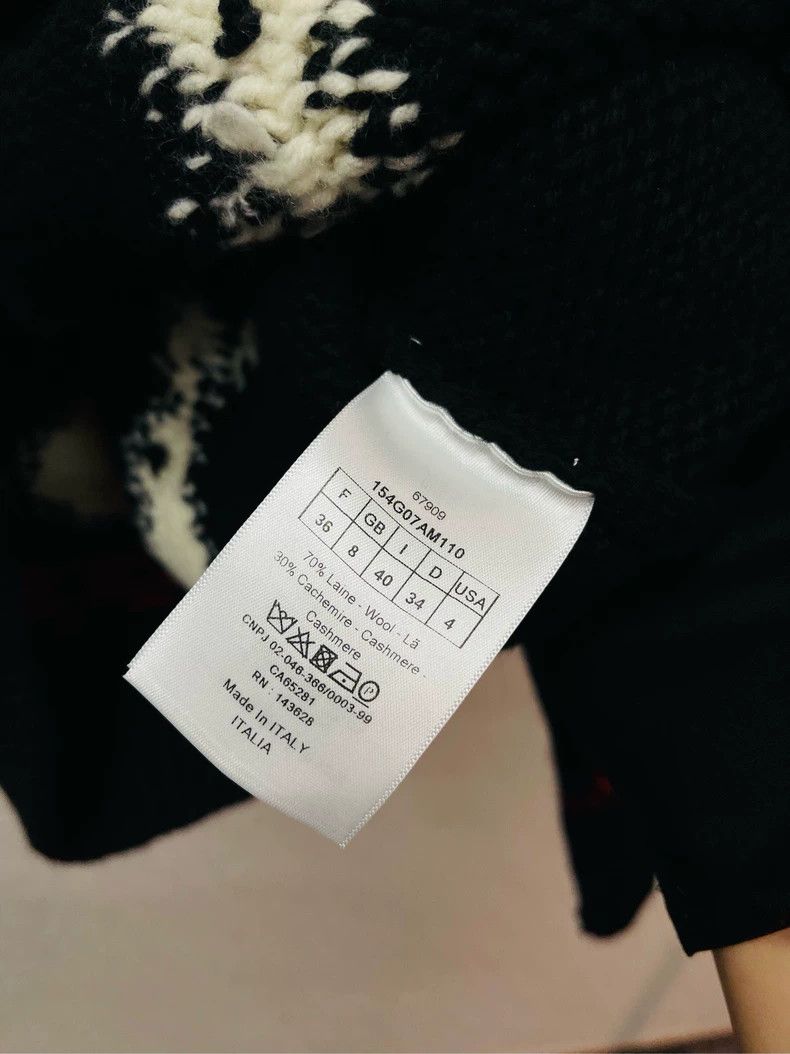 Dior Black and Red Rabbit Knit Sweater Jacket- DMC Size US M / EU 48-50 / 2 - 4 Thumbnail