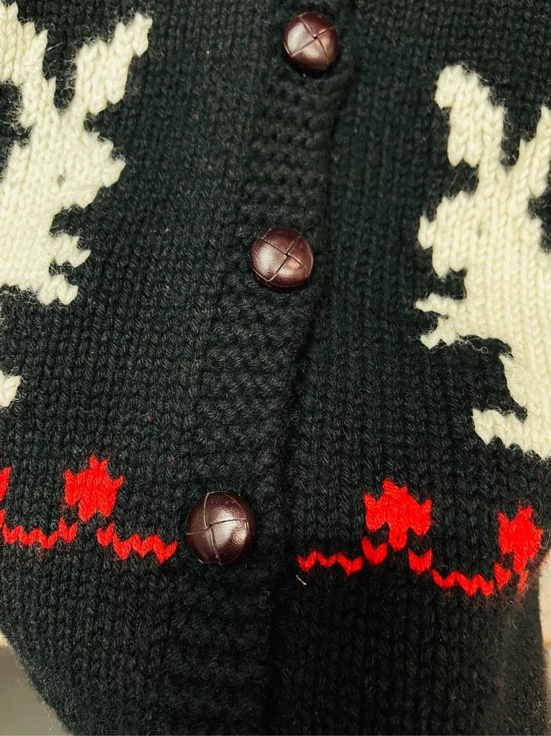Dior Black and Red Rabbit Knit Sweater Jacket- DMC Size US M / EU 48-50 / 2 - 3 Thumbnail