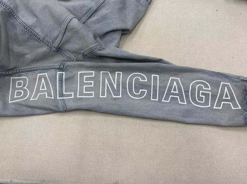 Balenciaga Balenciaga Long Sleeve Denim Jacket- DMC Size US M / EU 48-50 / 2 - 3 Thumbnail