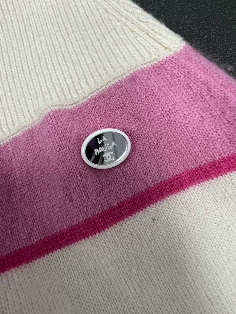 Chanel Chanel Pink and White Striped Skirt- DMC Size US 36 / EU 52 - 3 Thumbnail
