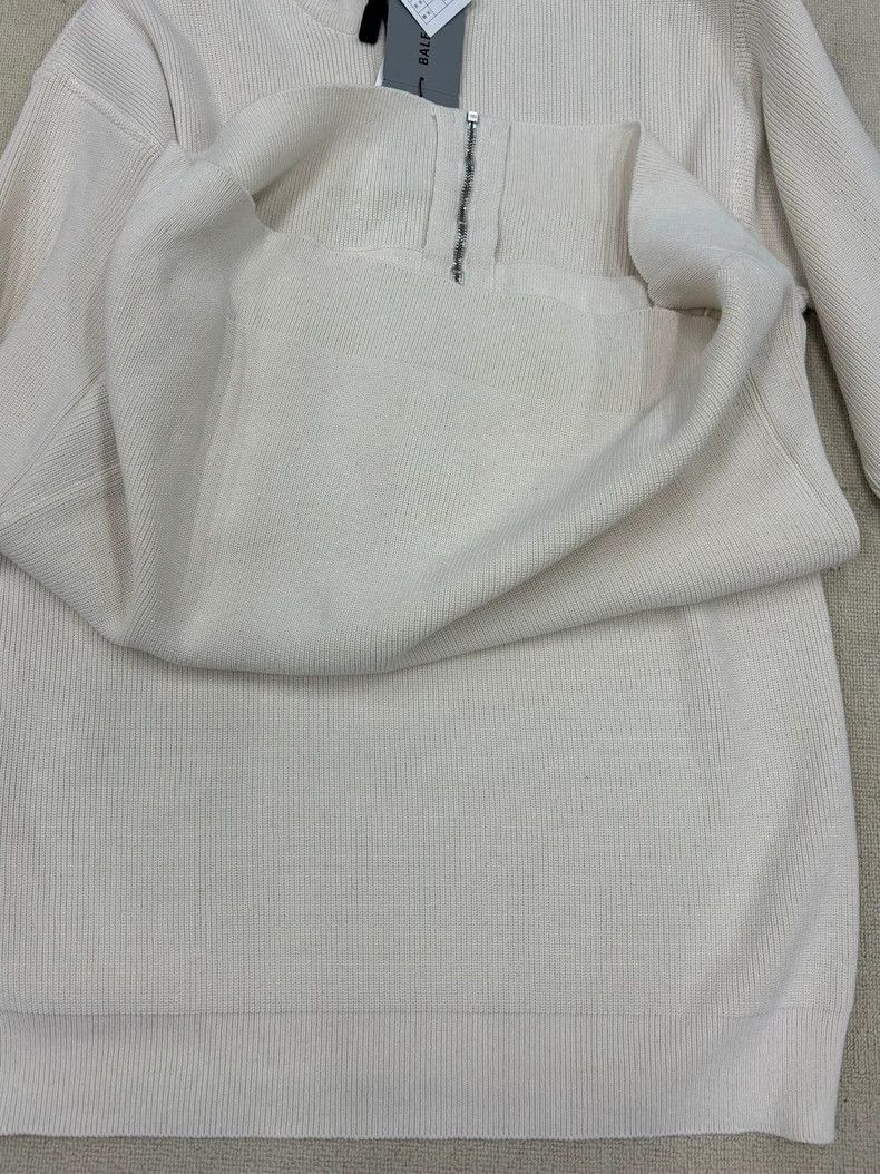 Balenciaga Balenciaga Long Sleeve Logo Knit Sweater- DMC Size US M / EU 48-50 / 2 - 3 Thumbnail