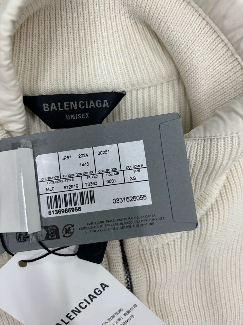 Balenciaga Balenciaga Long Sleeve Logo Knit Sweater- DMC Size US M / EU 48-50 / 2 - 6 Thumbnail