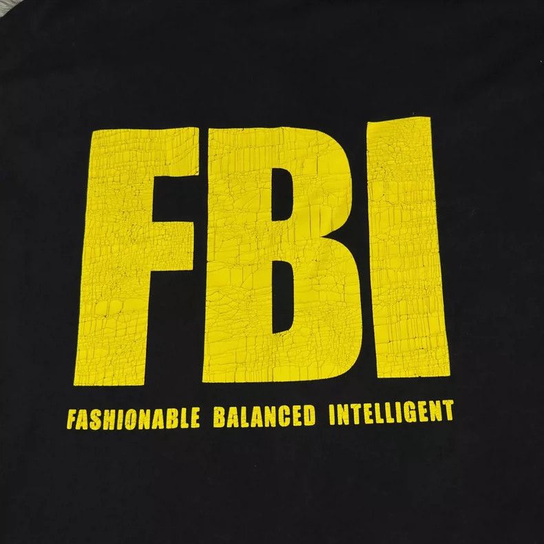 Balenciaga Balenciaga FBI Logo Short Sleeve T-Shirt- DMC Size US S / EU 44-46 / 1 - 3 Thumbnail