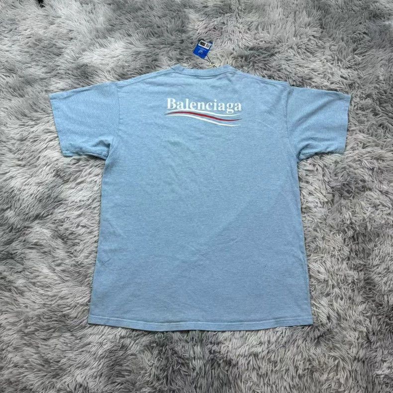 Balenciaga Balenciaga Blue Short Sleeve T-Shirt- DMC Size US S / EU 44-46 / 1 - 4 Thumbnail
