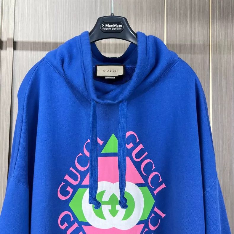 Gucci Gucci Logo Print Sweatshirt in Blue- DMC Size US XXL / EU 58 / 5 - 3 Thumbnail